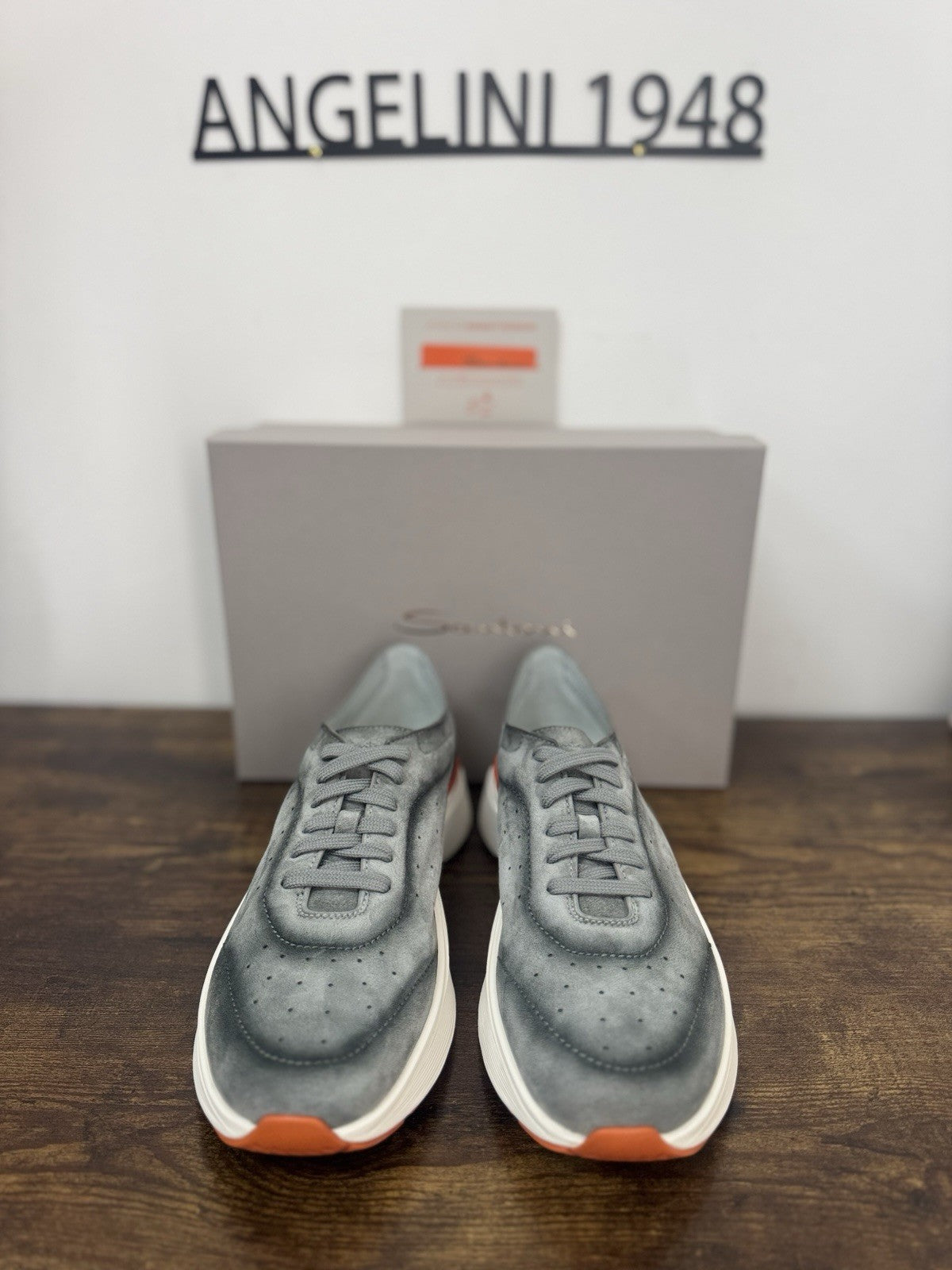 Santoni Bounce  Sneaker Pelle  Grey     Casual Luxury Santoni Scarpa Uomo 44