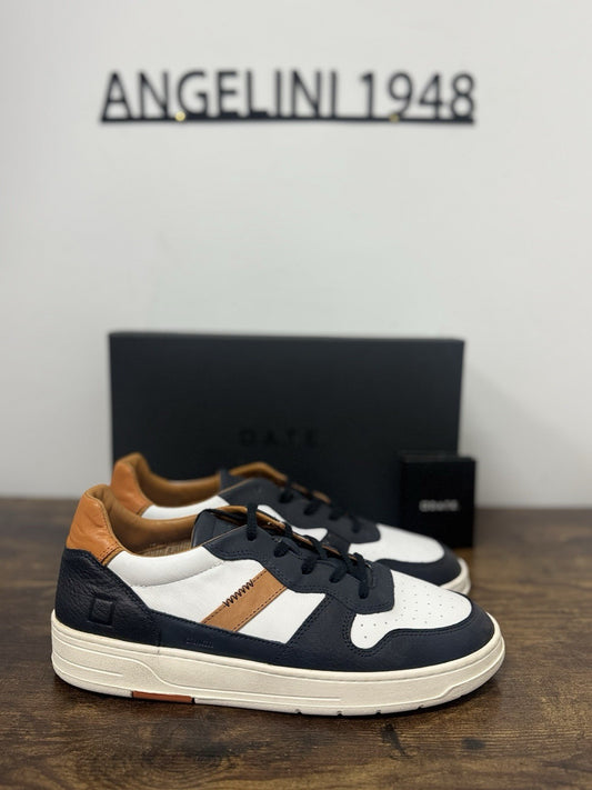 D.a.t.e. Court 2.0 Sneaker Pelle Bianca Blu  Casual Uomo 43