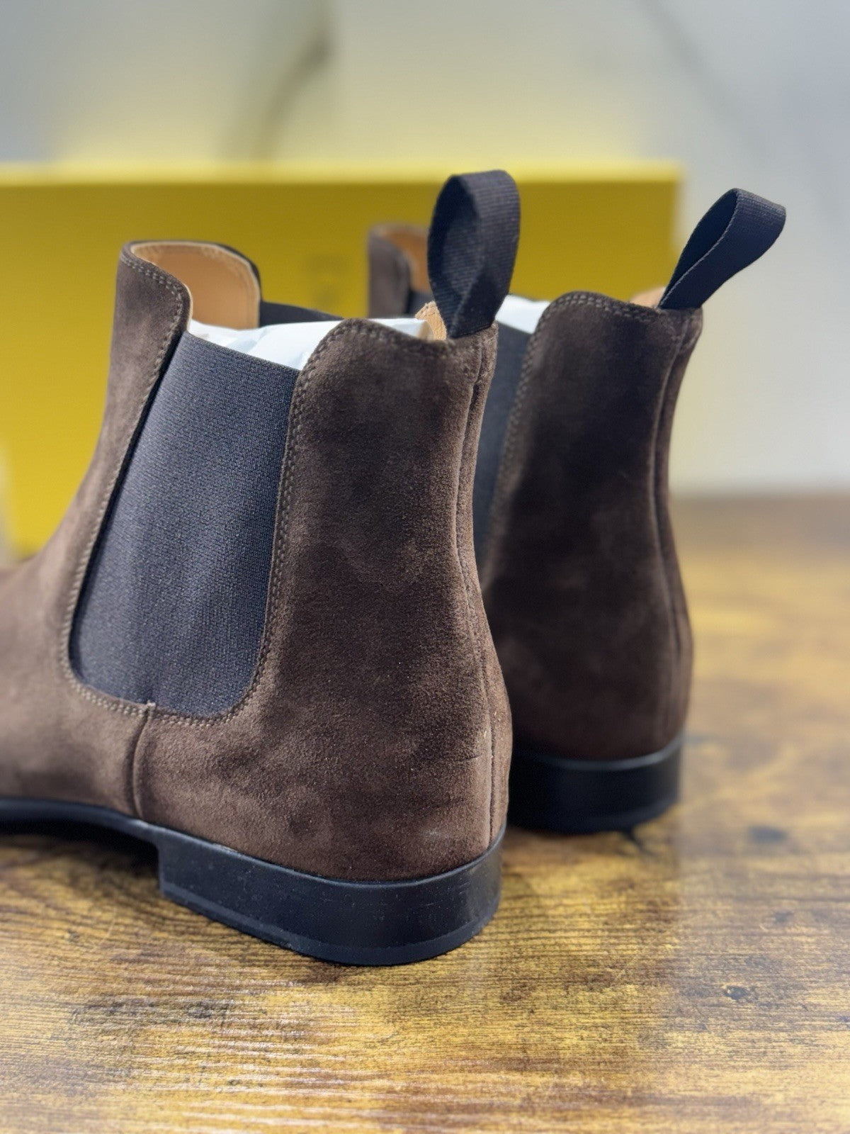 Doucal’s Chelsea Boot  Suede Marrone   Luxury Doucal’s Scarpa Uomo 43