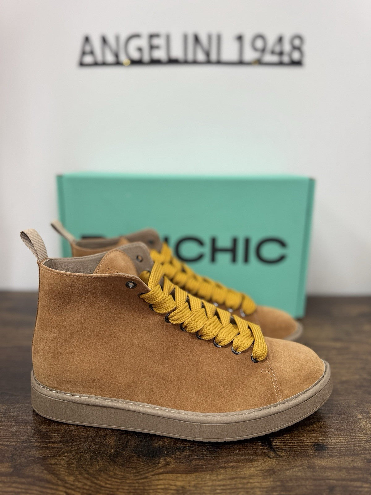 Panchic Ankle Boot Suede Brown Sugar Casual Boot Uomo 40