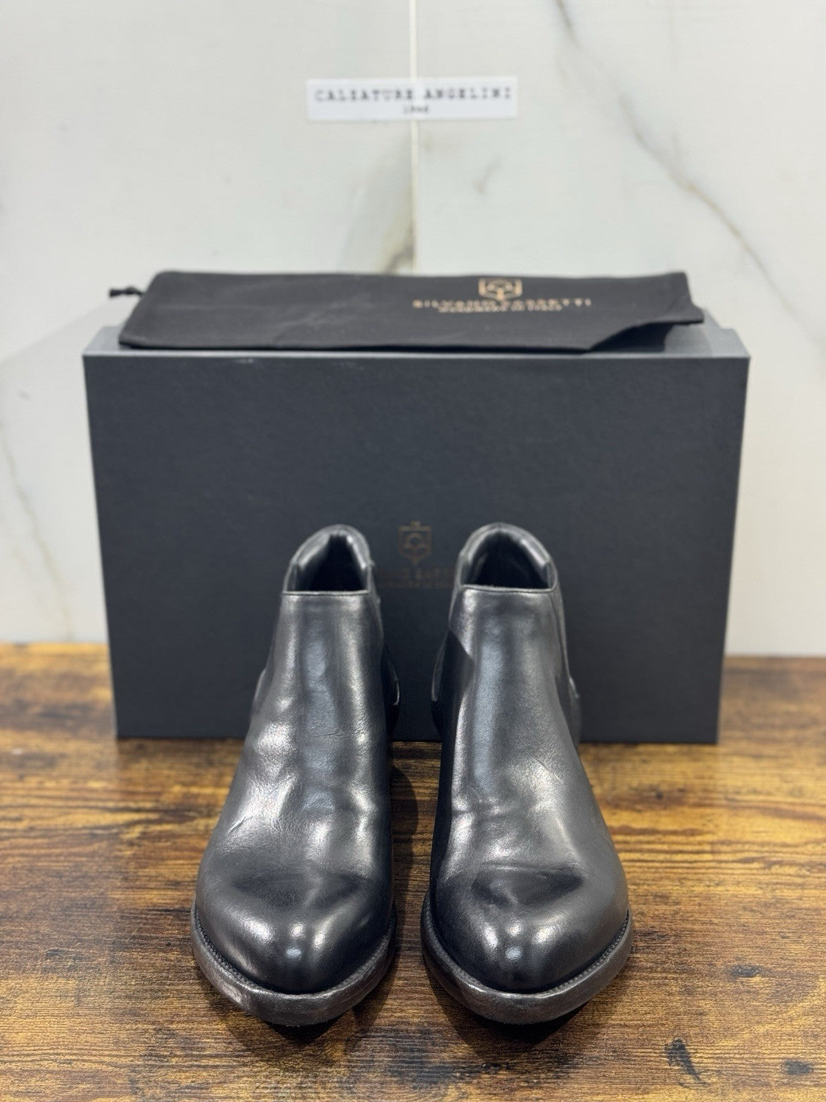 Silvano Sassetti Chelsea Boot Pelle Nero Luxury Handmade Donna 41