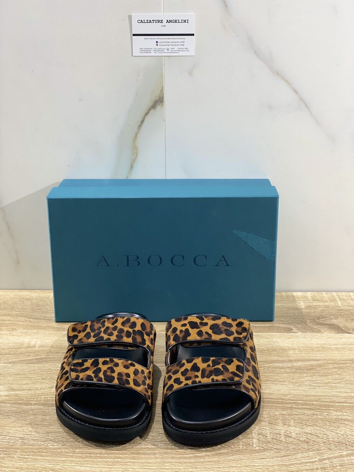 A.Bocca sandalo donna pony leopard luxury woman sandal A.Bocca Vero Cavallino 39