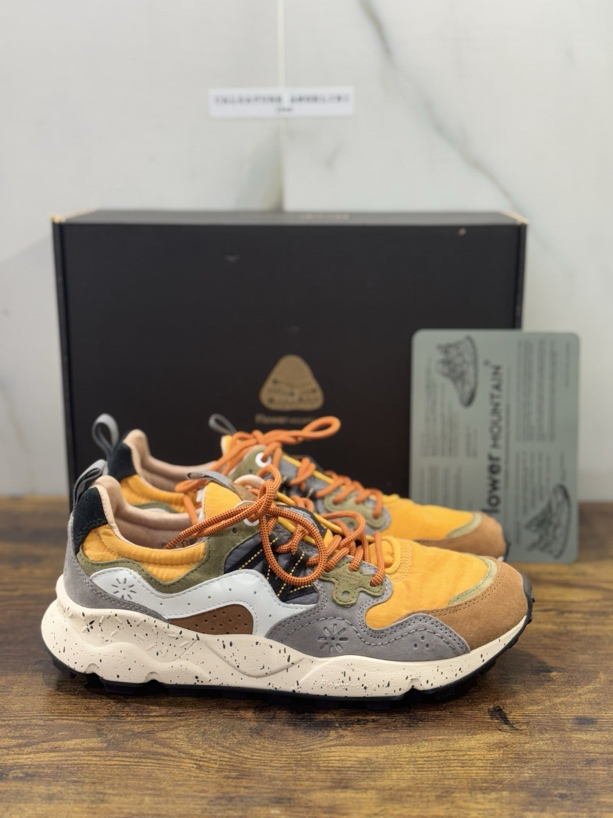 Flower Mountain Yamano 3 Brown Mustard Casual Uomo 44