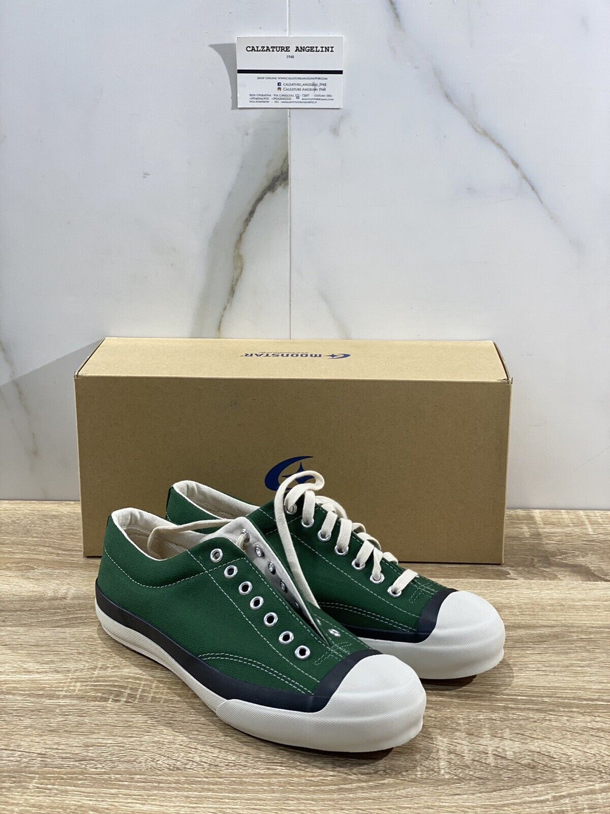 Moonstar scarpa uomo gym court Green casual shoes 40