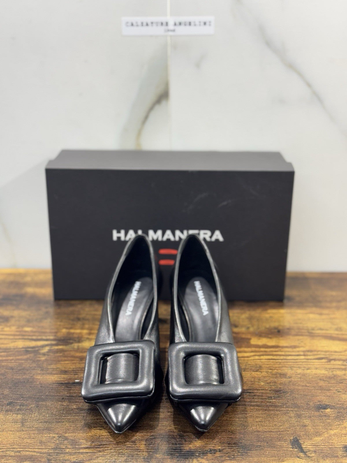 HALMANERA Décolleté  Pelle Nero  Luxury Made In Italy Donna 36