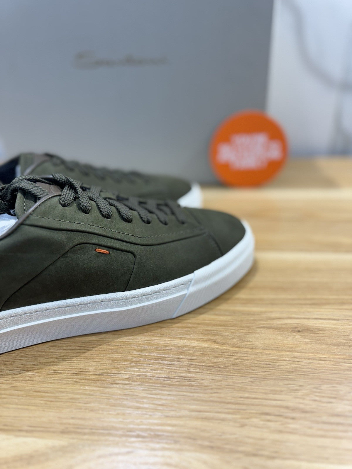 Santoni Sneaker Pelle Nabuk Verdone Icon Santoni Scarpa Uomo 40.5