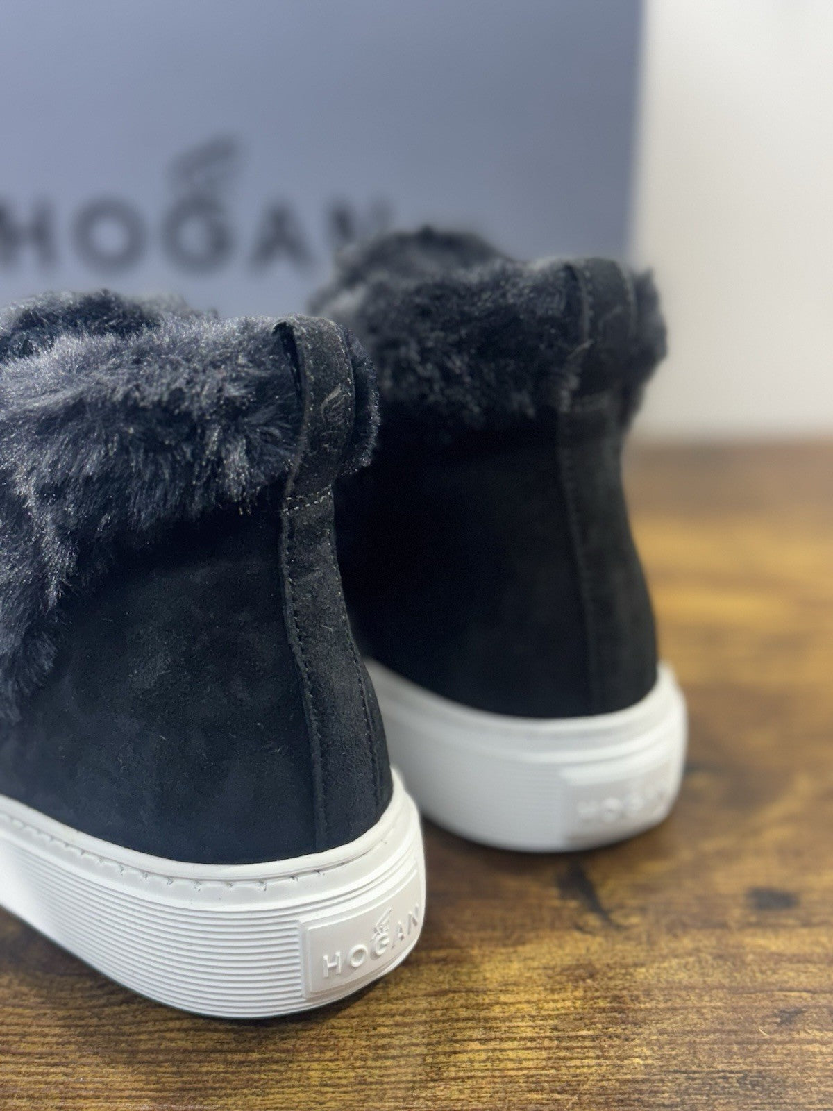 Hogan H366 Stivaletto Winter Feeling Suede Nero Casual Hogan Donna 36