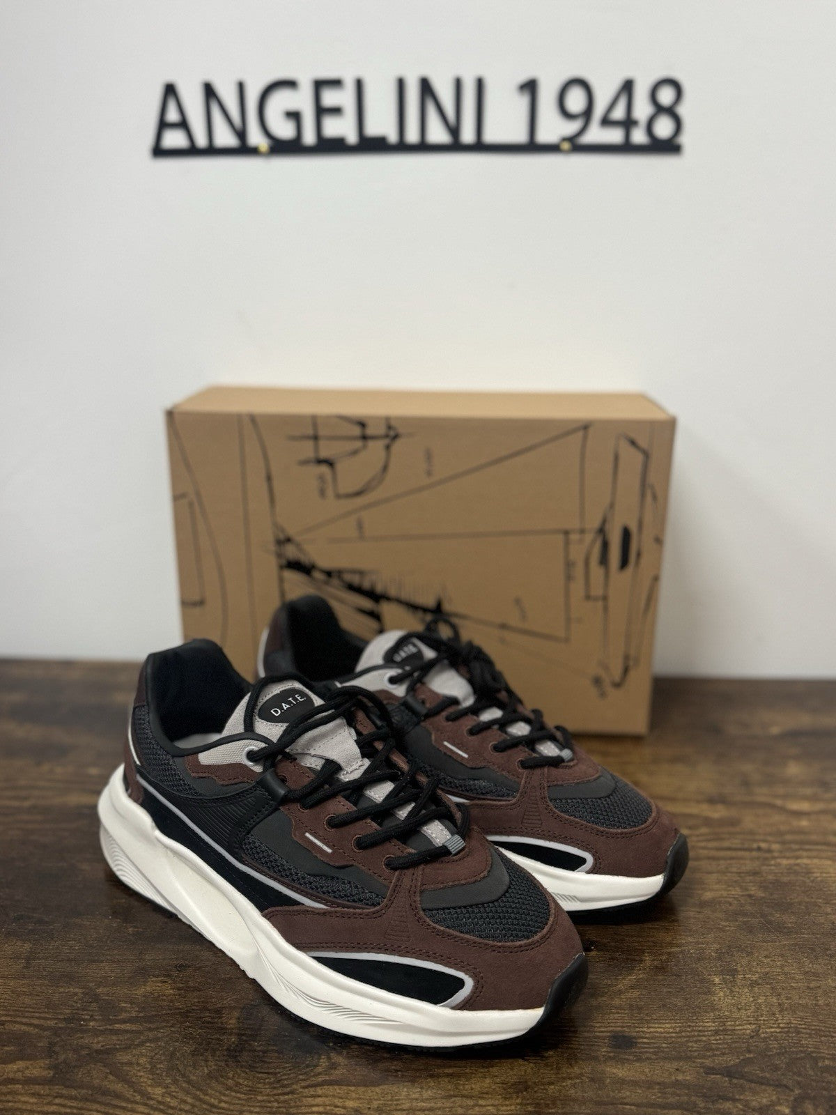 D.a.t.e. Vela  Sneaker Pelle Suede  Red Grey Casual Uomo 40
