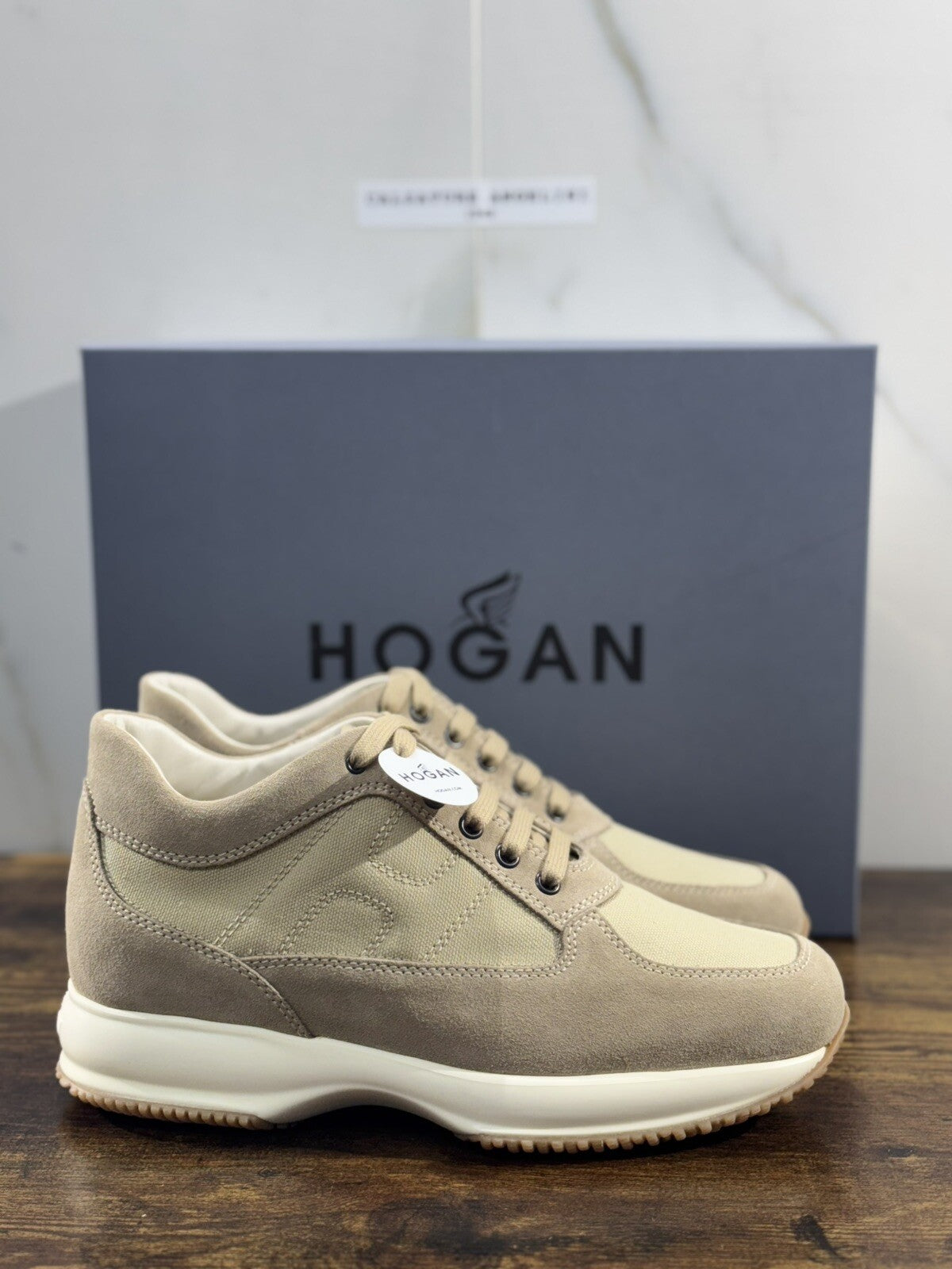Hogan Interactive  Uomo  Suede Beige Luxury Hogan Men 42