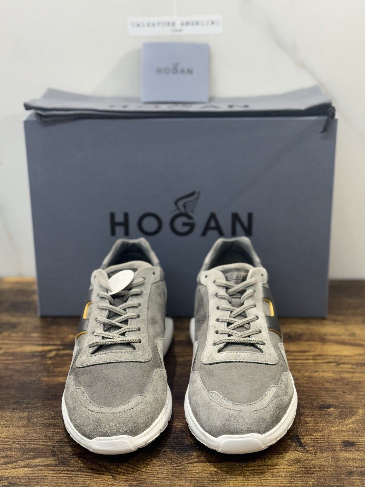 Hogan Interactive 3 Pelle Suede Grey Blu  Casual Hogan Uomo 41