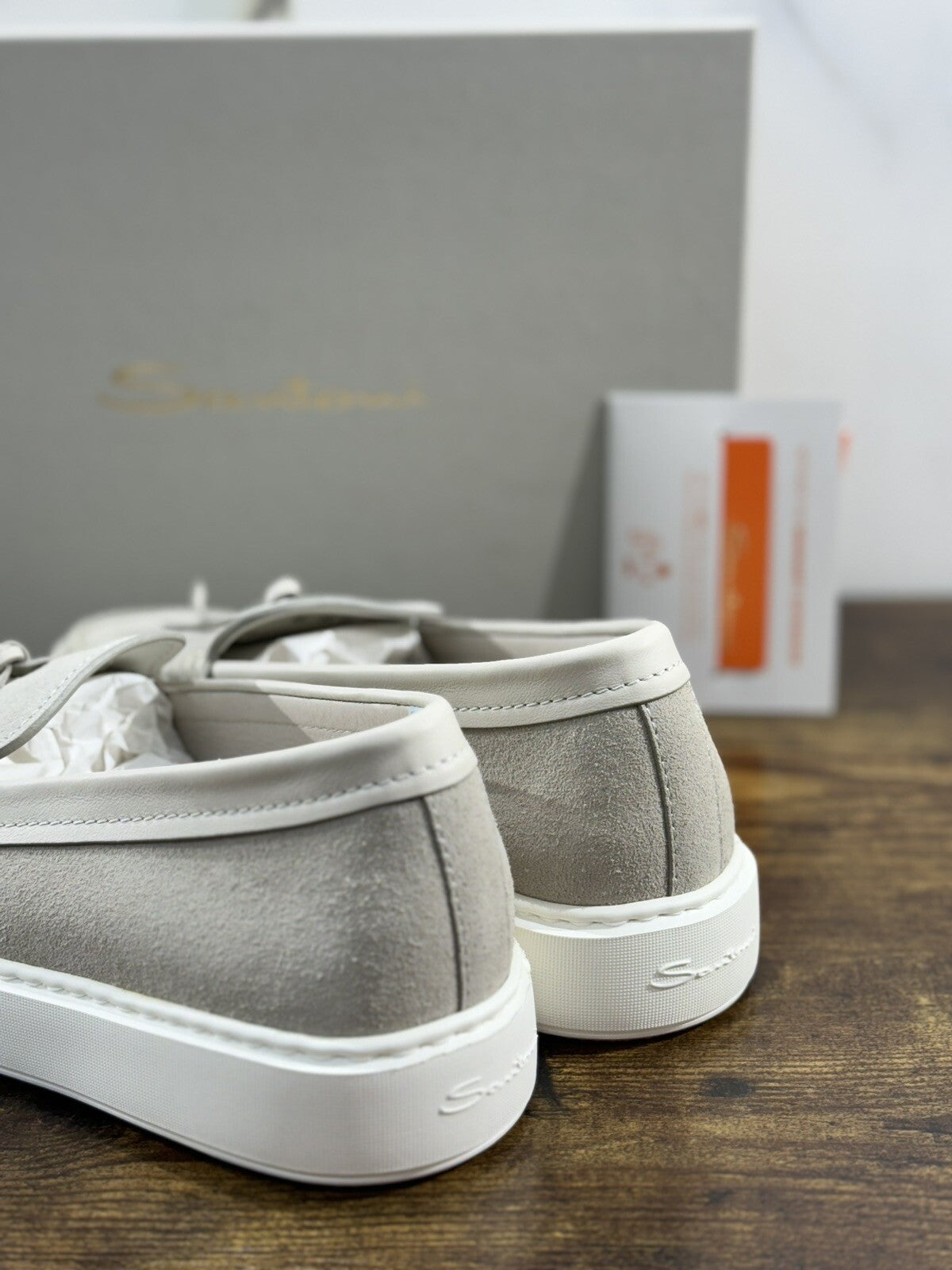 Santoni Mocassino  Uomo Icon Suede  Luxury Men Santoni Shoes Icon 40.5