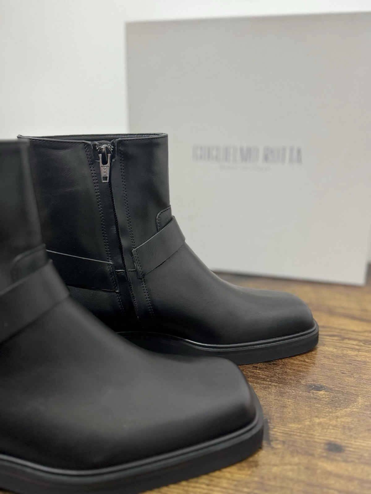 Guglielmo Rotta Stivaletto Ranch Pelle Nero Causal Boot Donna 36