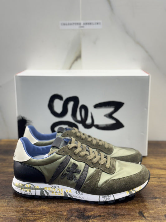 Premiata Eric Sneaker Uomo Pelle Verdone     Casual Sneaker Premiata Uomo 41