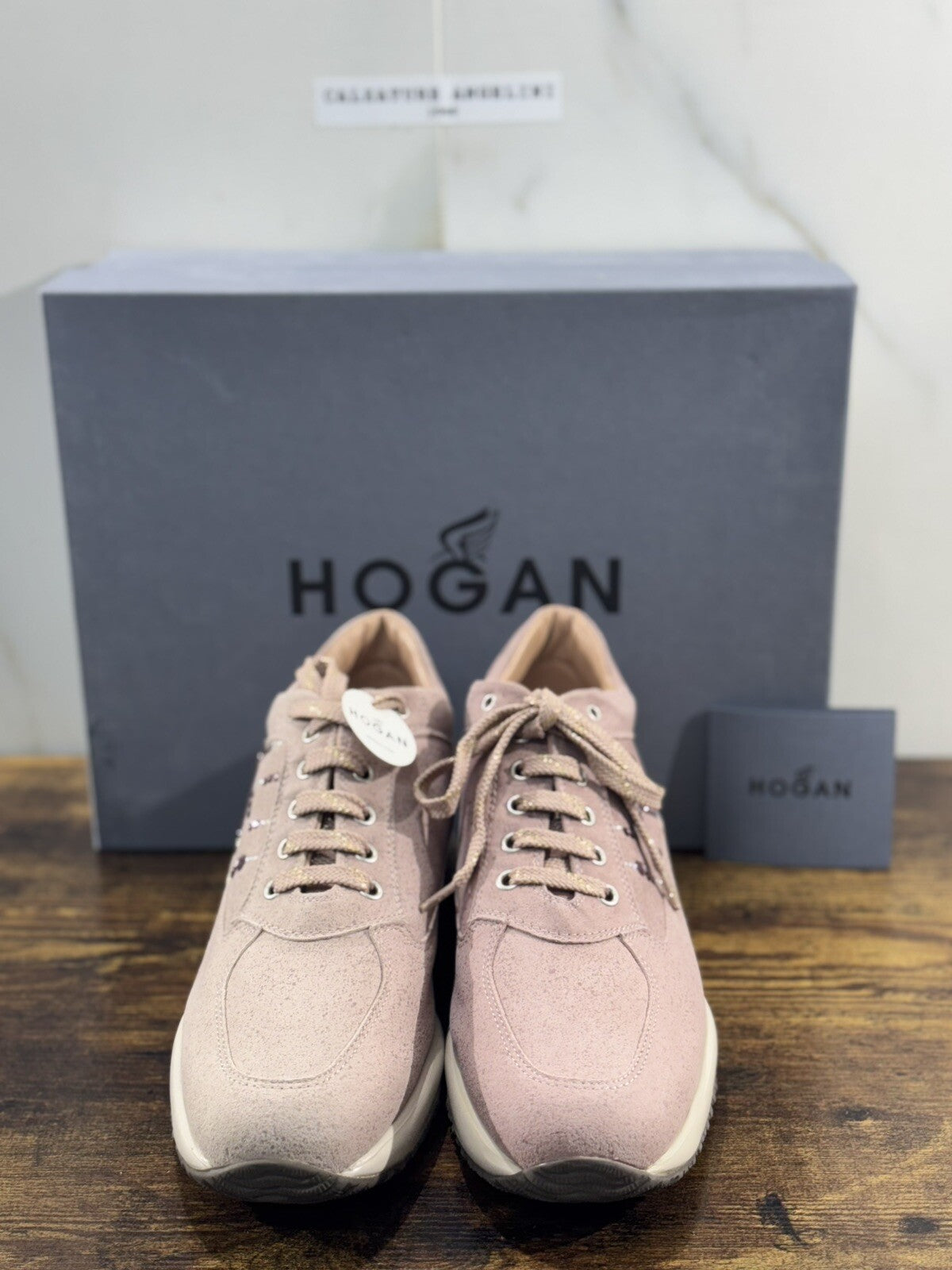 Hogan Interactive Donna Sneaker  H Strass Profilo Pink    Luxury Hogan 39.5