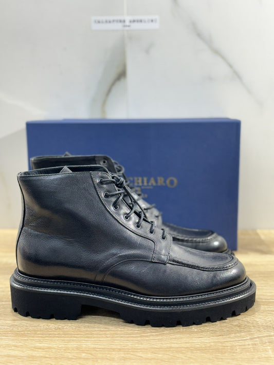 Marechiaro 1962 Anfibio  uomo Nero    pelle fondo gomma casual shoes 44