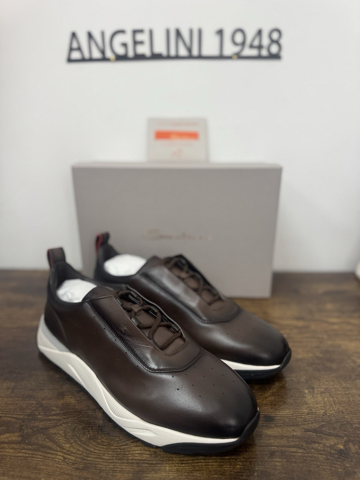 Santoni Innova Sneaker Pelle  Soft    Casual Luxury Santoni Scarpa Uomo 45