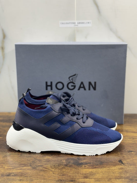 Hogan H443 Active One Memory Foam Knit  Blu Uomo 44