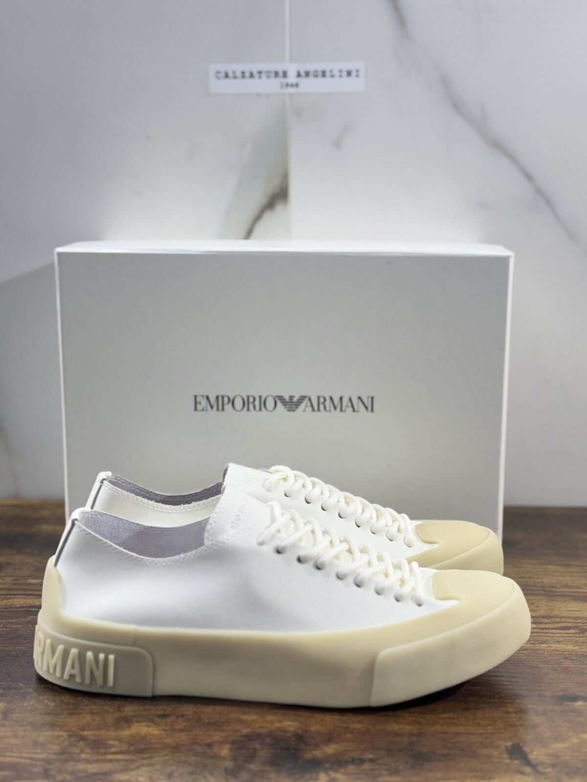 Emporio Armani Sneaker Donna Pelle White  Cusual Armani Woman Sneaker 36