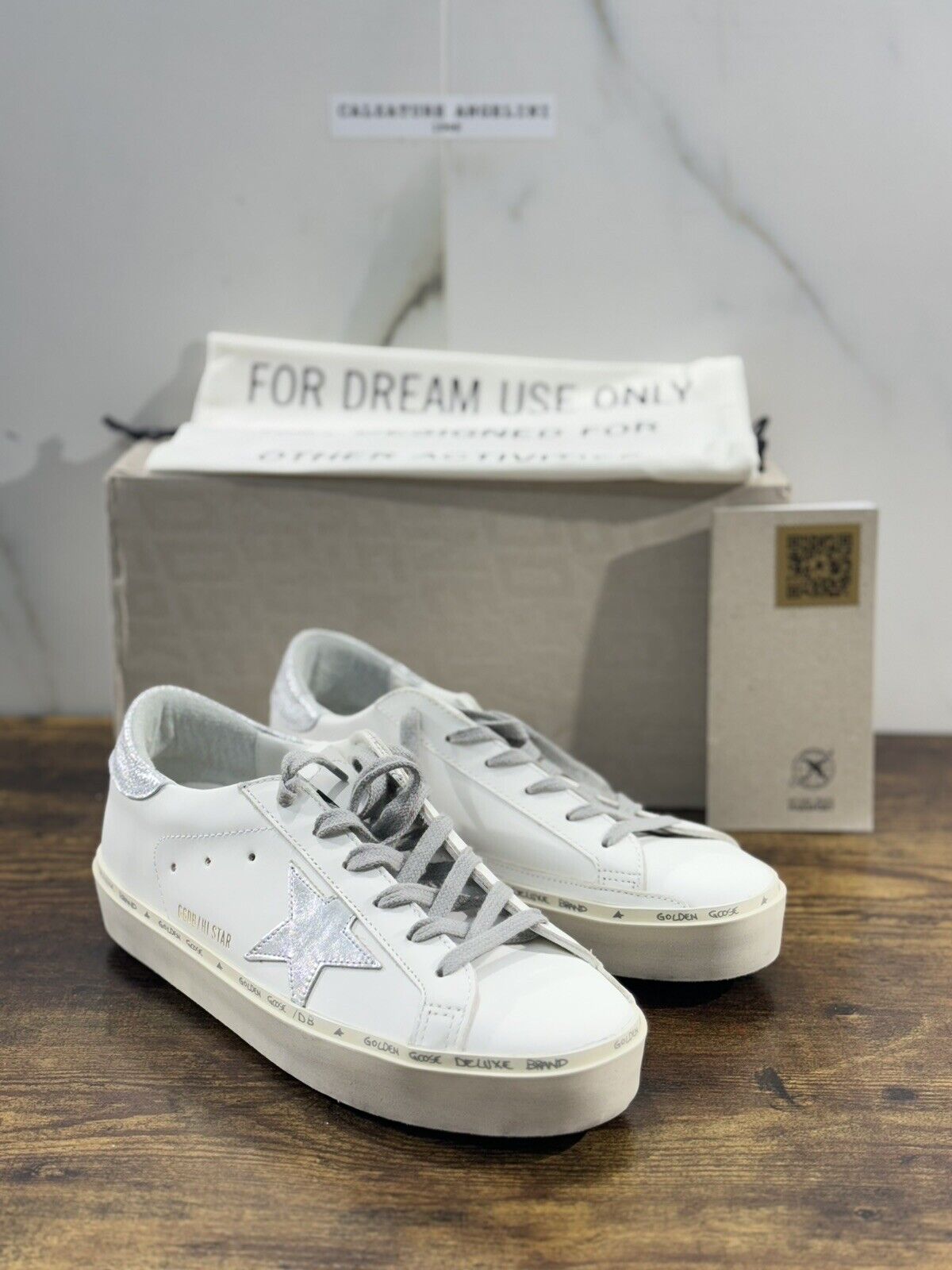 Golden Goose Sneaker Donna Hi Star  White    Pelle Luxury Woman Golden Goose 39