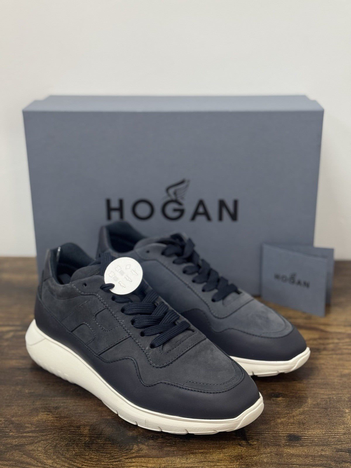 Hogan Interactive 3 Pelle Nabuk Blu  Casual Hogan Uomo 40