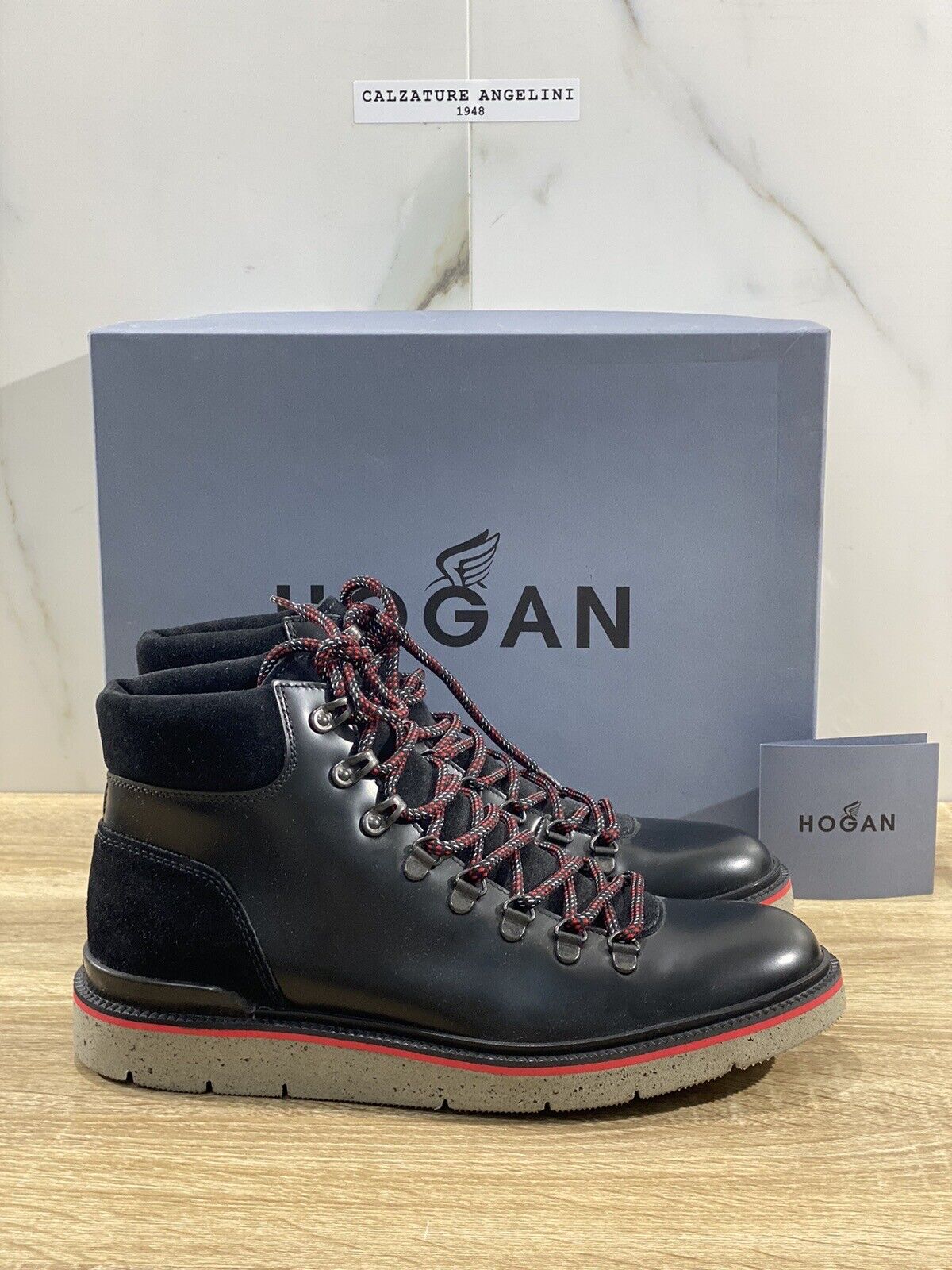 Hogan H334 Pedula Uomo Pelle Nera Casual Boot Men Hogan Luxury Hogan 41.5