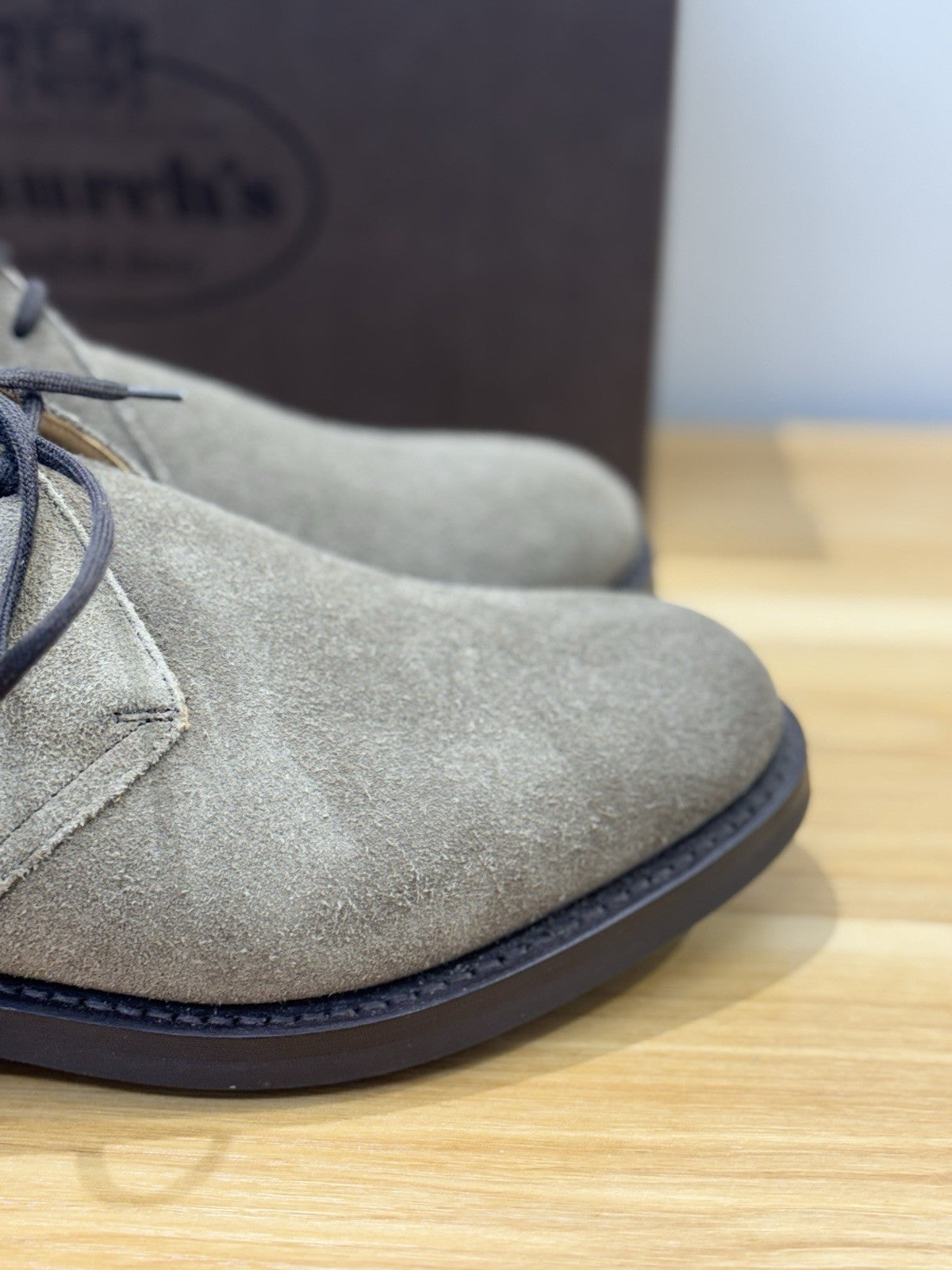 Church’s Ryder 3 81 Polacchino Suede Mud  Luxury Church’s Uomo 40.5