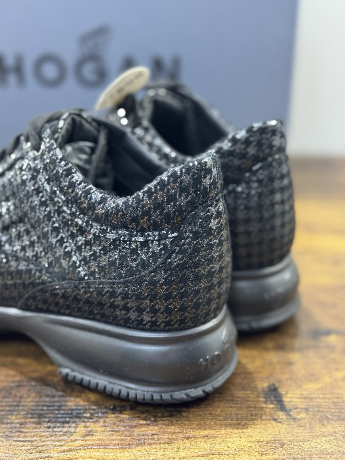 Hogan Interactive Pelle Argento Nero  Casual Hogan Donna 38