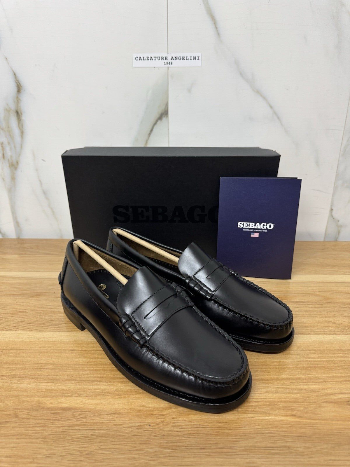 Sebago Classic Dan Pelle Nero Casual Sebago Uomo 42