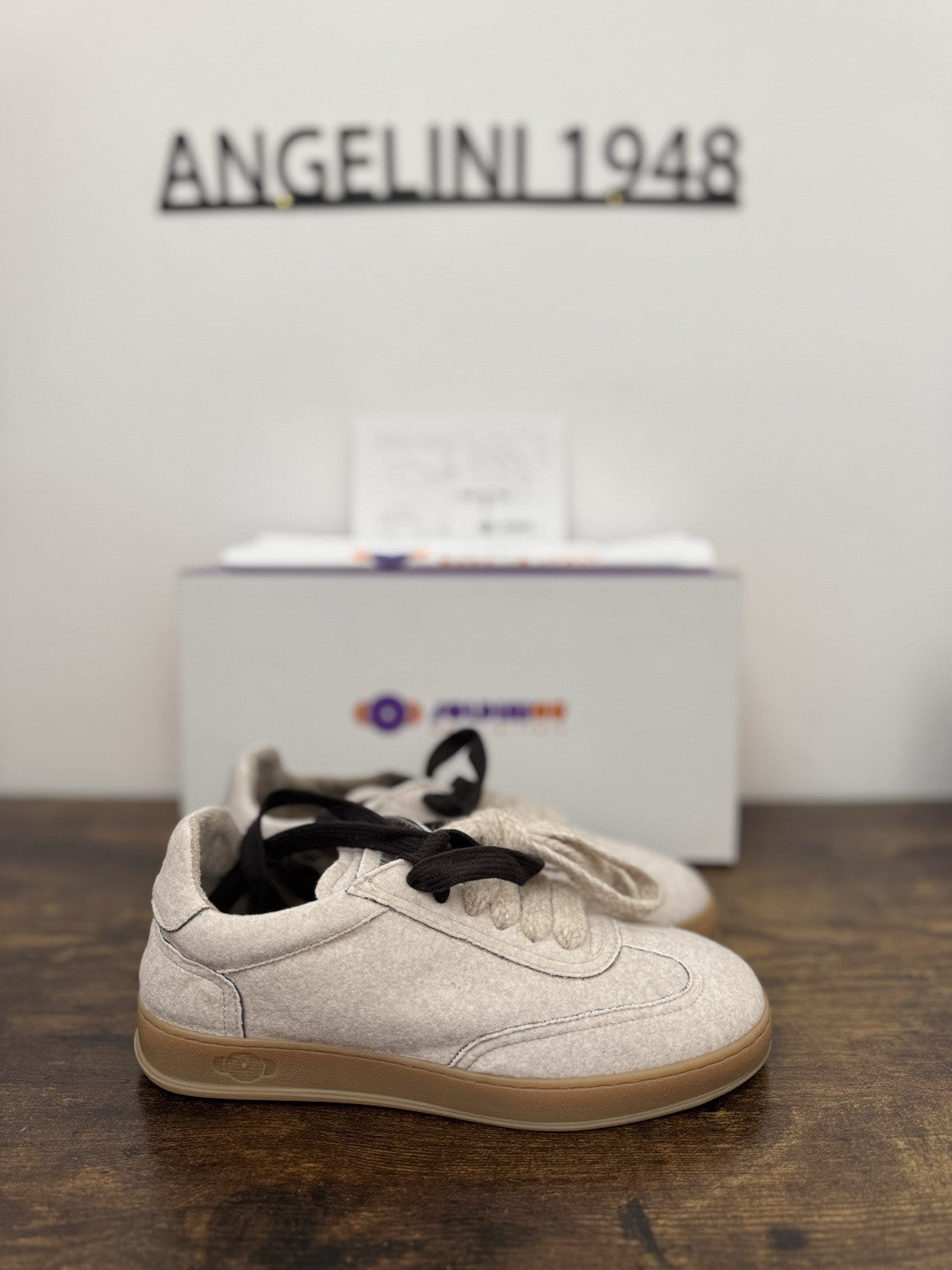 Soldini Sneaker Cachemere  Biamca 100% Made In Italy Causal Donna 38