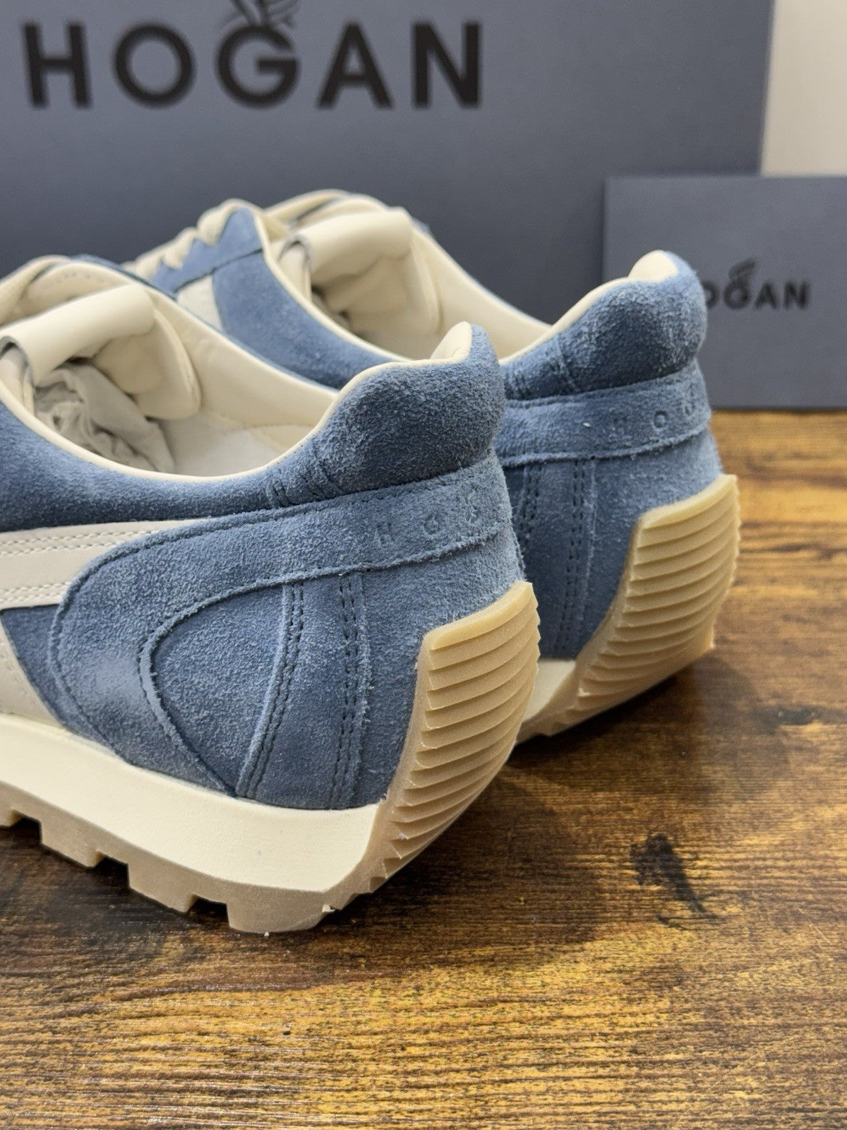 Hogan H671  Sneaker Pelle Suede Azzurro     Hogan Scarpe Donna 39
