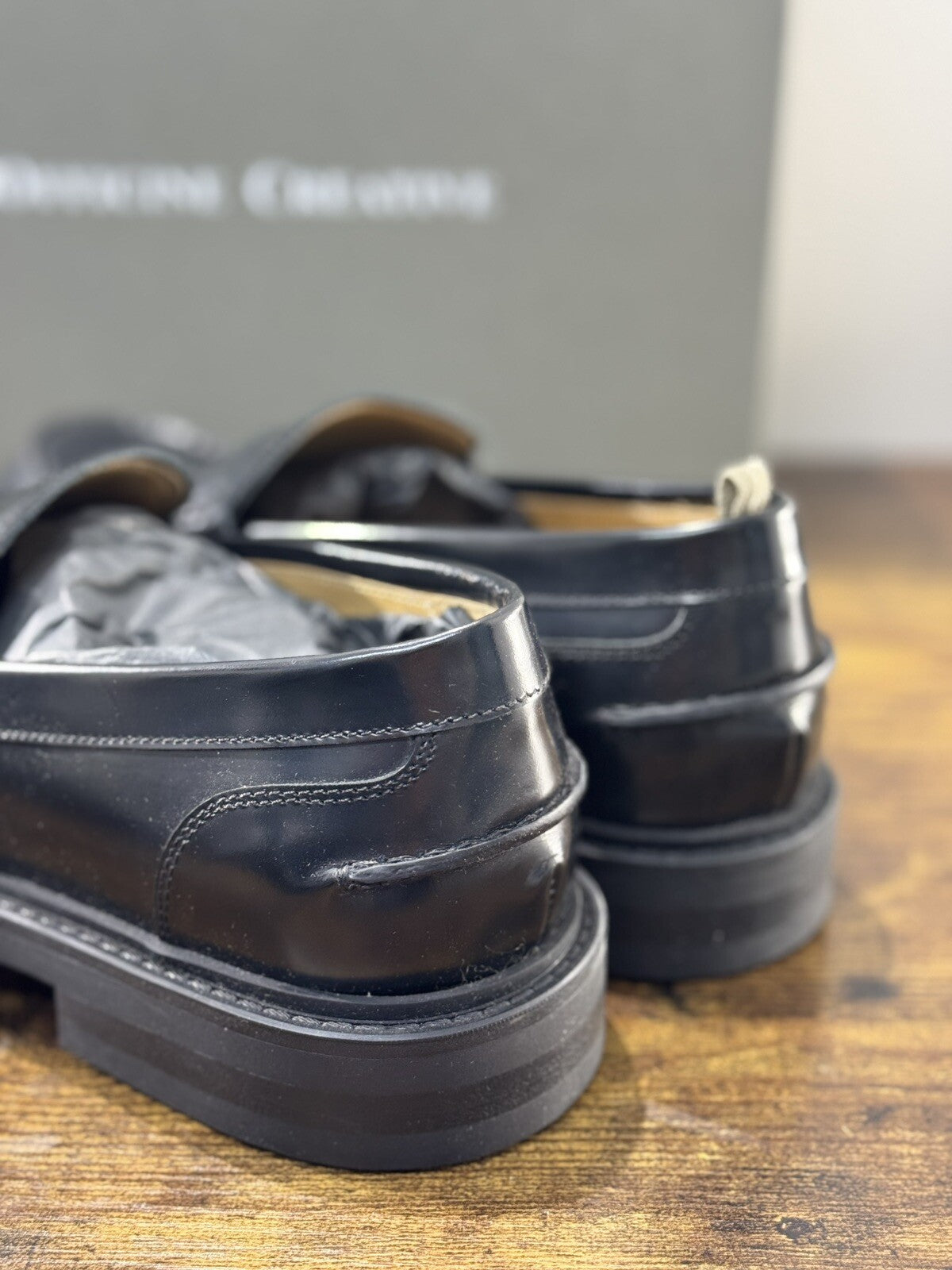 Officine Creative Mocassino Uomo Uniform   Pelle Nera    Luxury Men Shoe  43.5