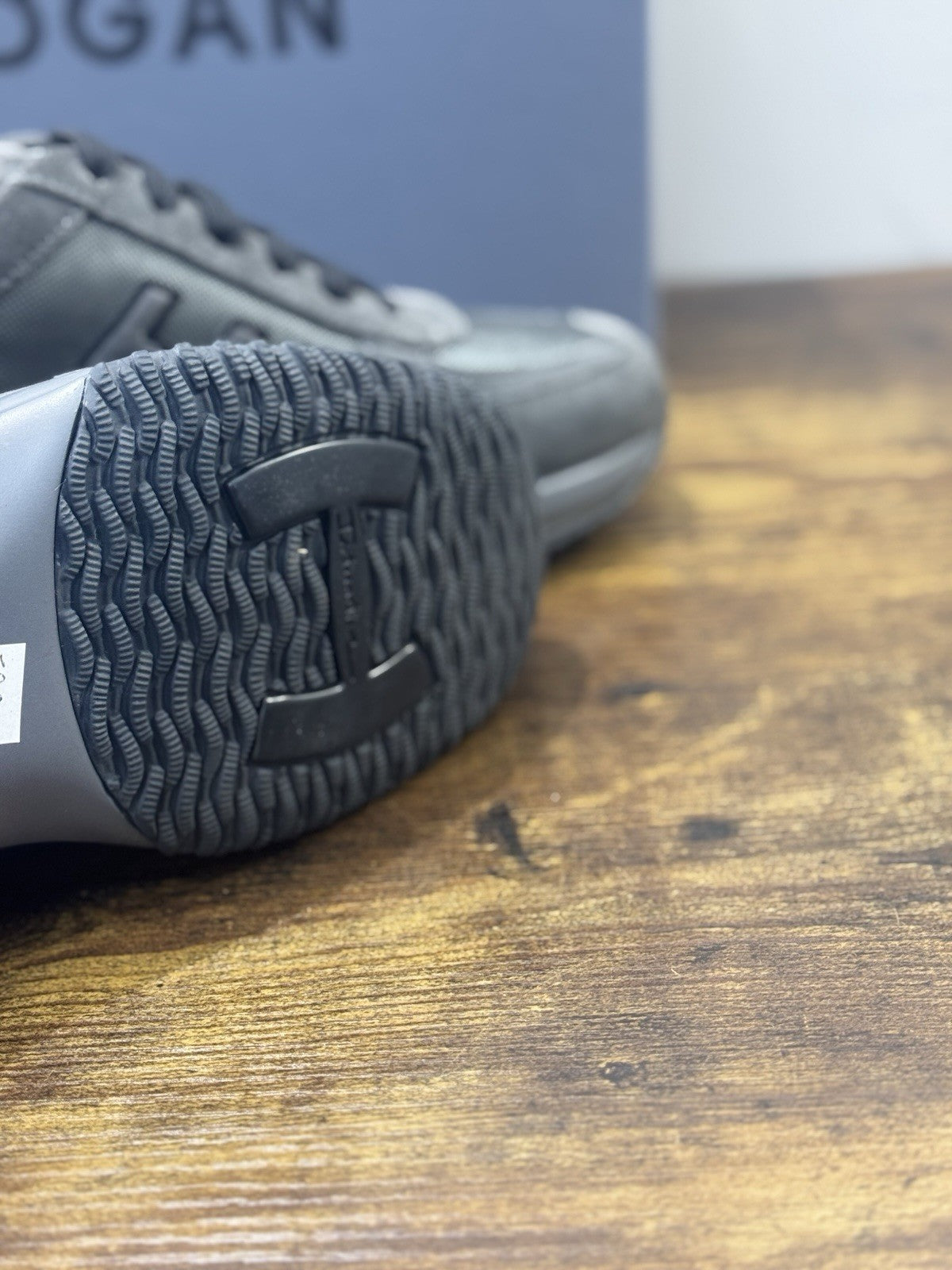 Hogan Interactive  Pelle Suede Grey Black   Casual Hogan Uomo 42