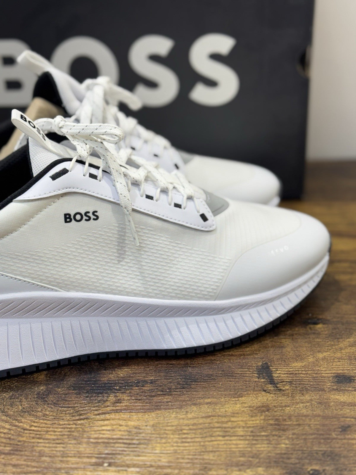 Boss Sneaker Running  Bianca  Casual Scarpa Uomo Boss 45