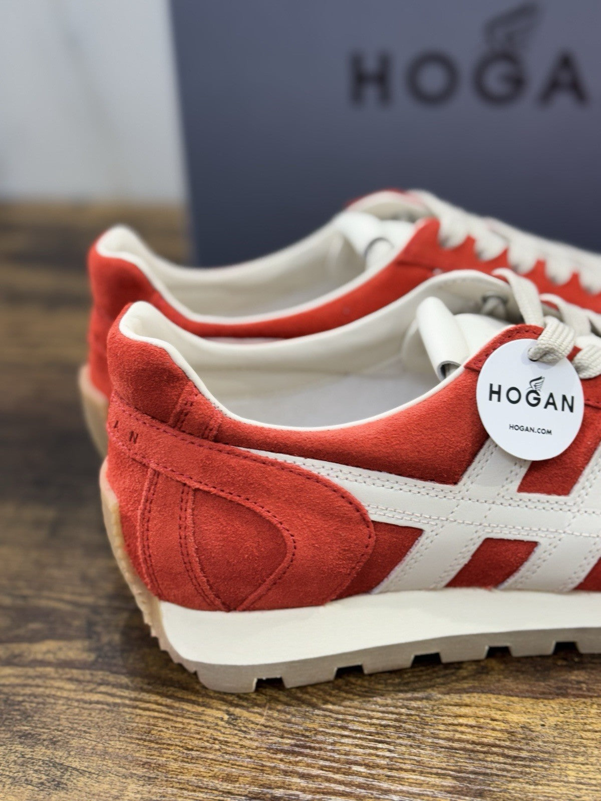 Hogan H671  Sneaker Pelle Suede Rossi      Hogan Scarpe Donna 39