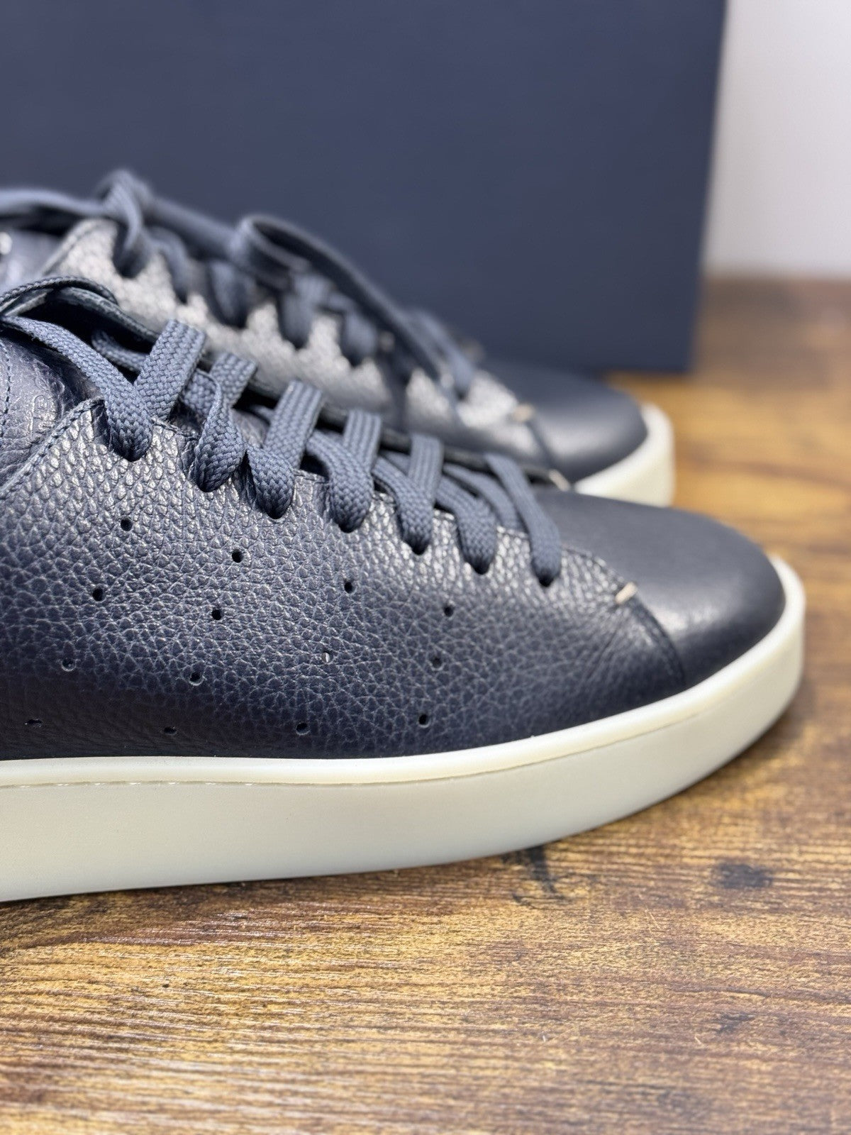 Seboy’s Sneaker Pelle Blu Casual Uomo 40
