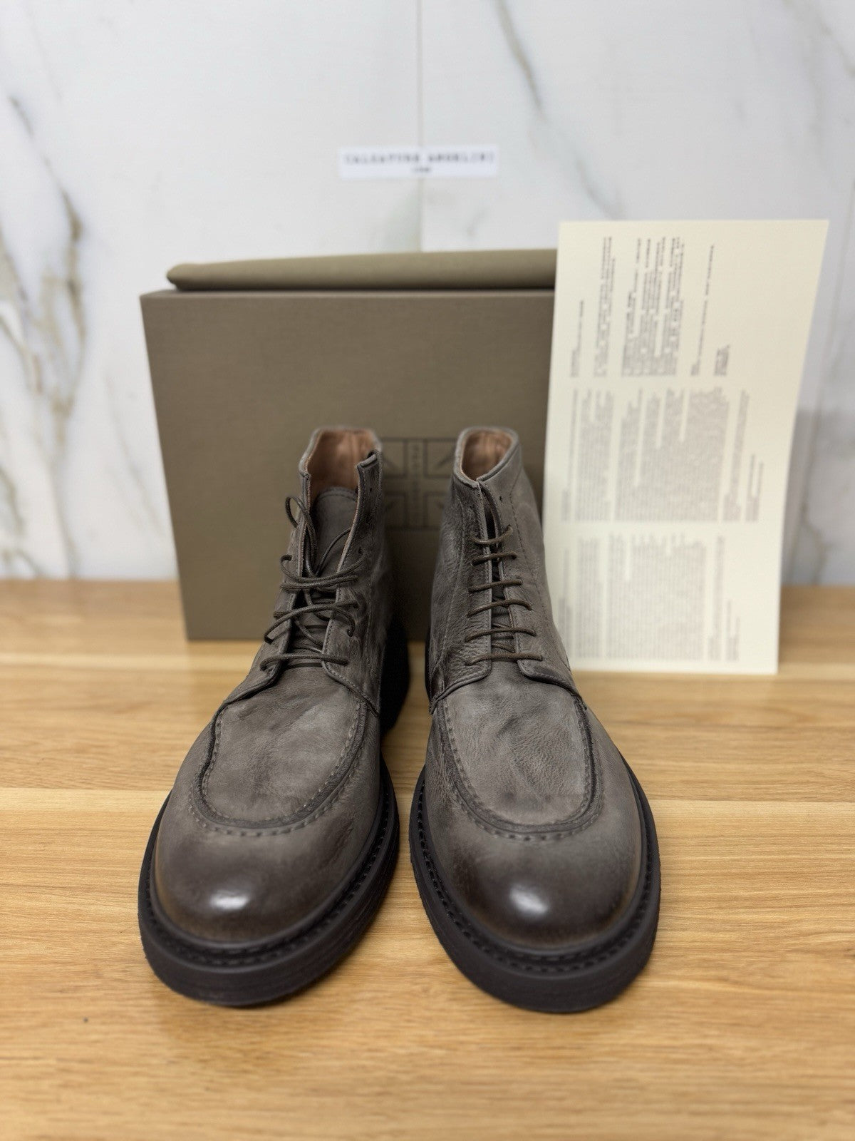 Pantanetti Scarpa Stivaletto Pelle Fango Casual  Boot Handmade Uomo 42