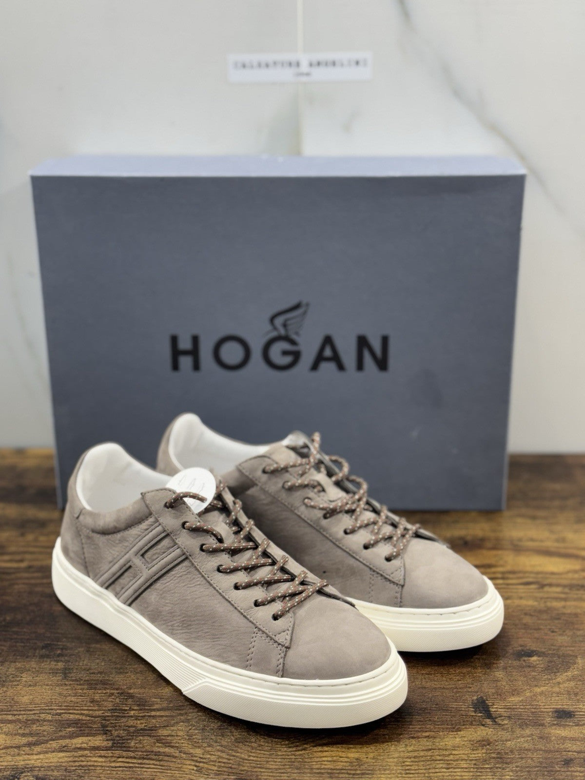Hogan H365 Sneaker Pelle Grey Nabuk  Casual Hogan Uomo 40
