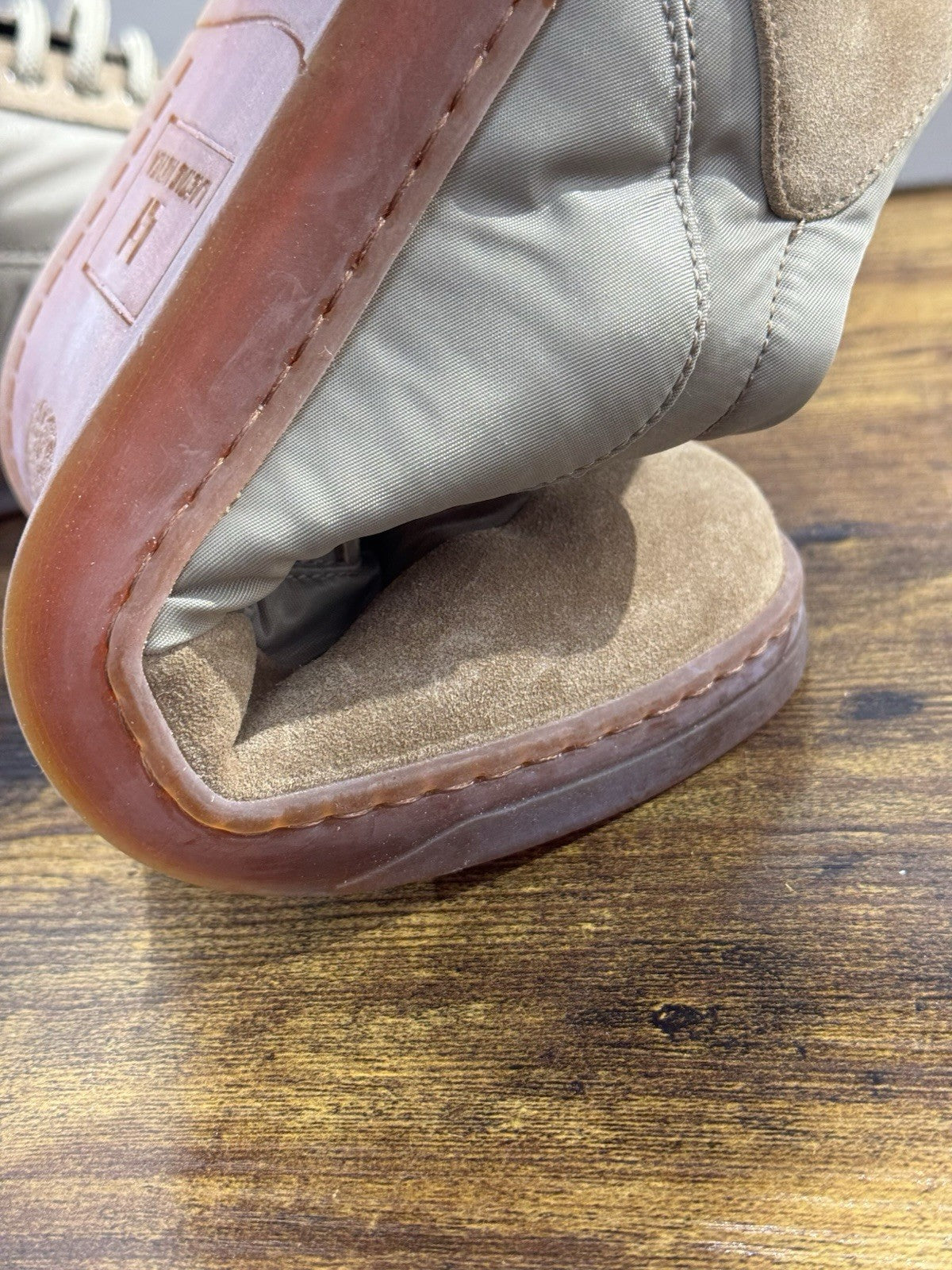 Rare Sneaker Uomo Suede Beige Fondo Ultra Flexible Top Quality 41