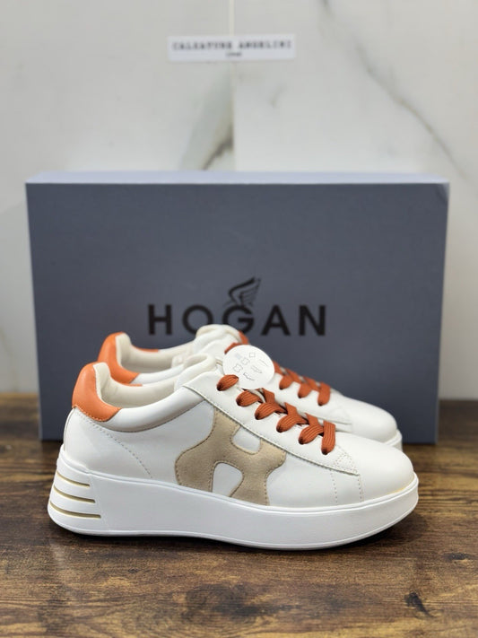 Hogan Rebel H564 Sneaker Pelle Bianca Casual Hogan Donna 35.5