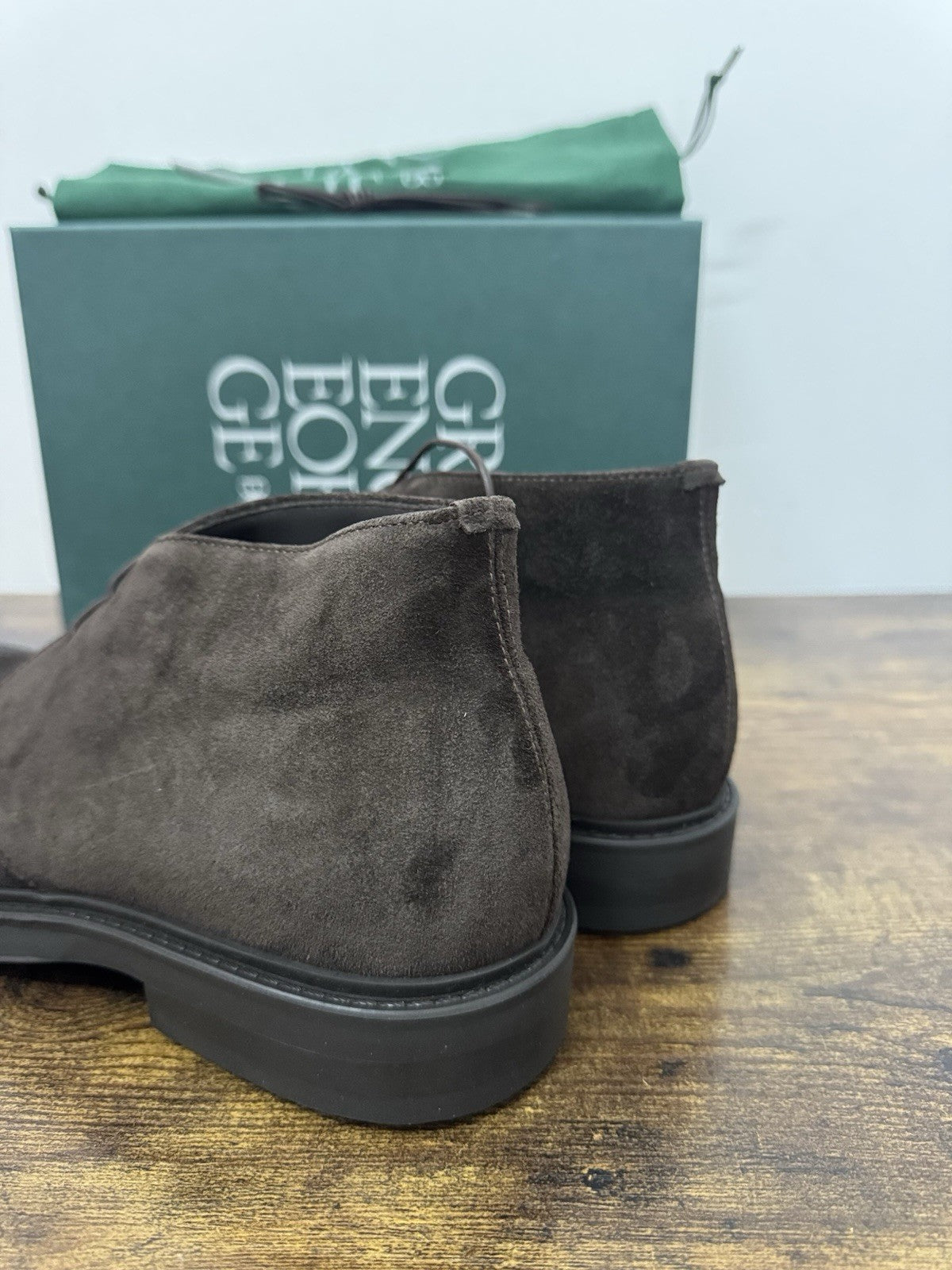 Green George Polacchino Suede T Moro Casual Boot Uomo 43