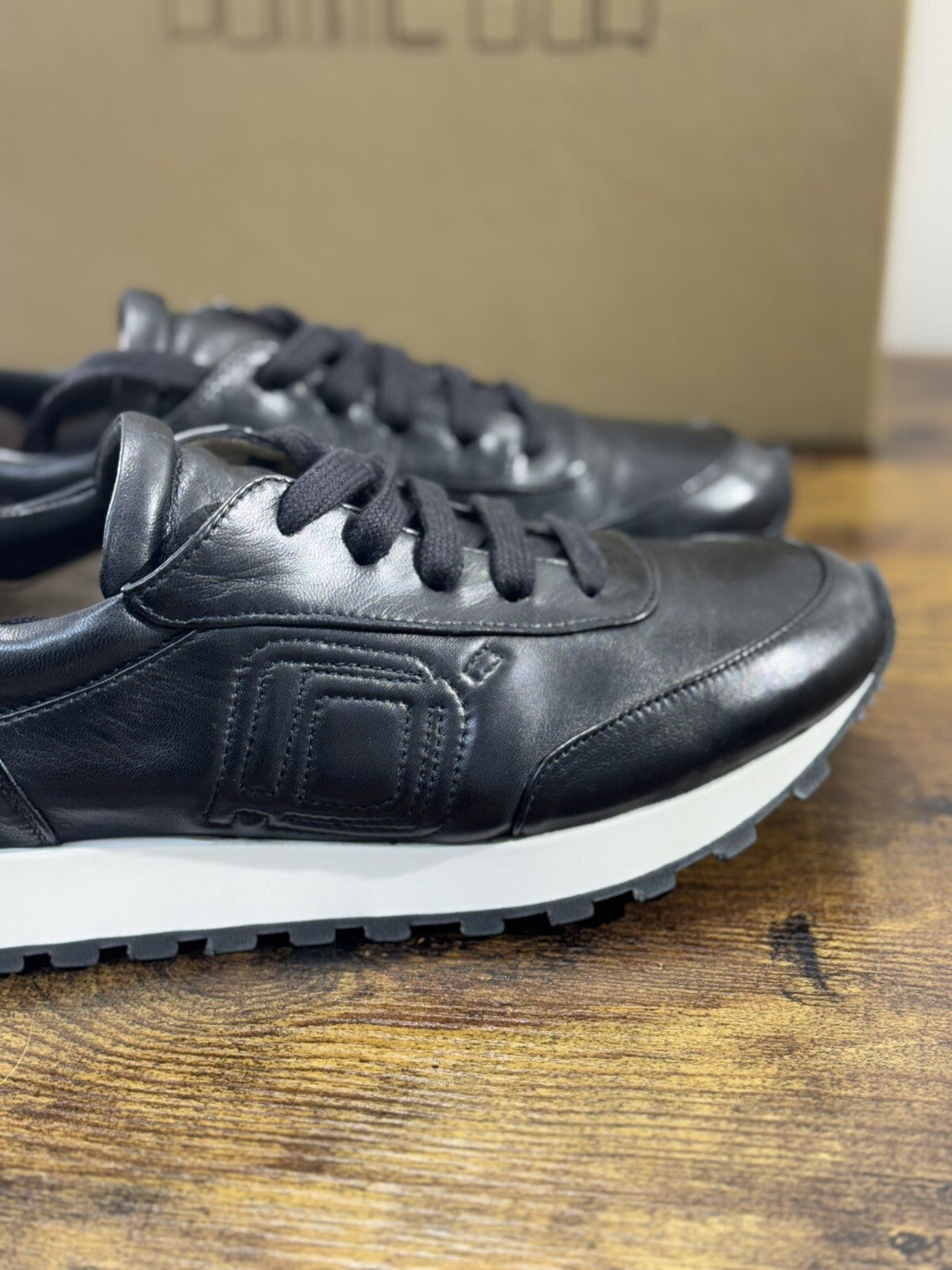 Pomme D’ Or Sneaker Donna Pelle Nero  Super Soft Fondo Vibram 41