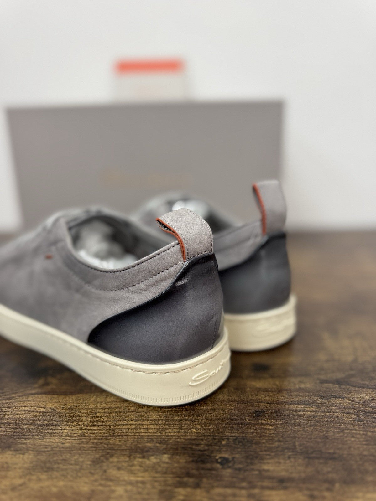 Santoni Sneaker Off Duty Pelle Grey  Luxury Scarpa Santoni Uomo 41