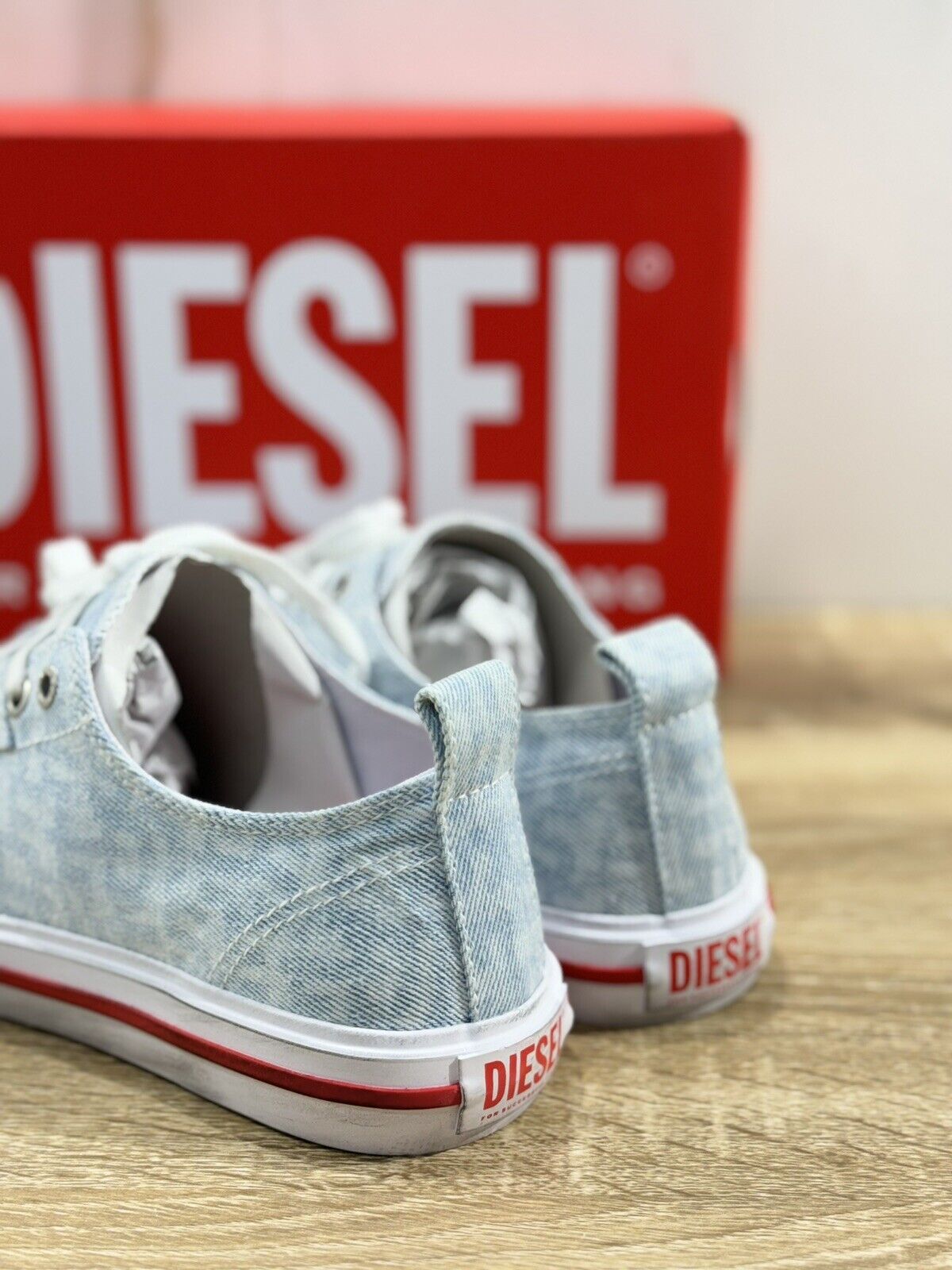 Diesel Sneaker Donna Athos Low Ice Blue Casual Cotton Extra Light 37