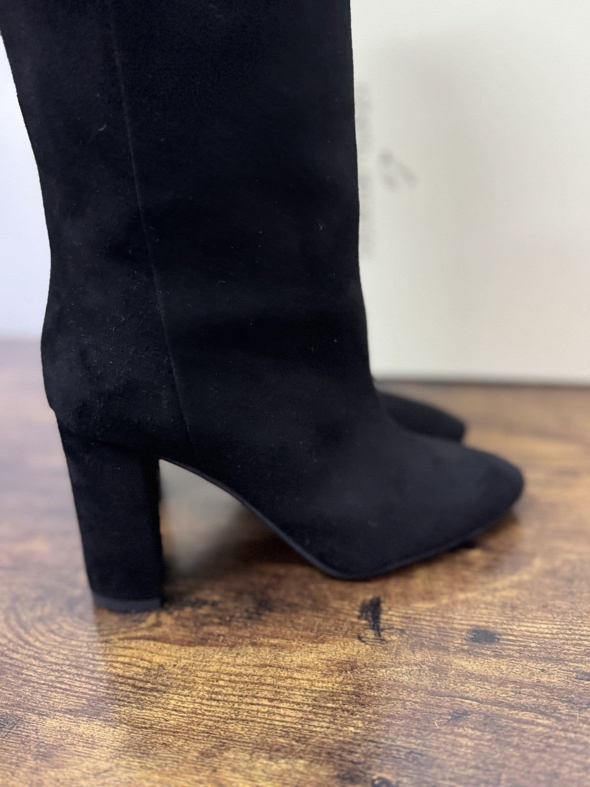 Roberto Serpentini  Stivale Suede Nero Con Tacco Casual Donna 38