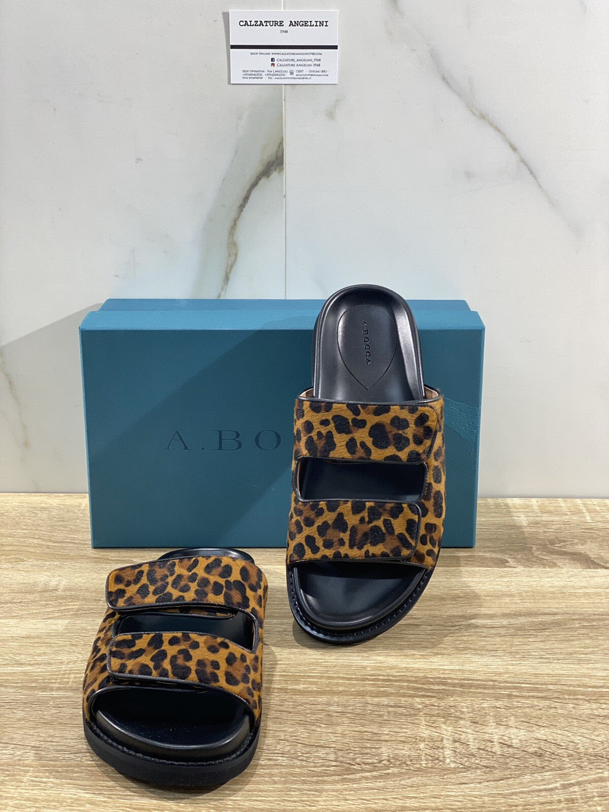 A.Bocca sandalo donna pony leopard luxury woman sandal A.Bocca Vero Cavallino 37