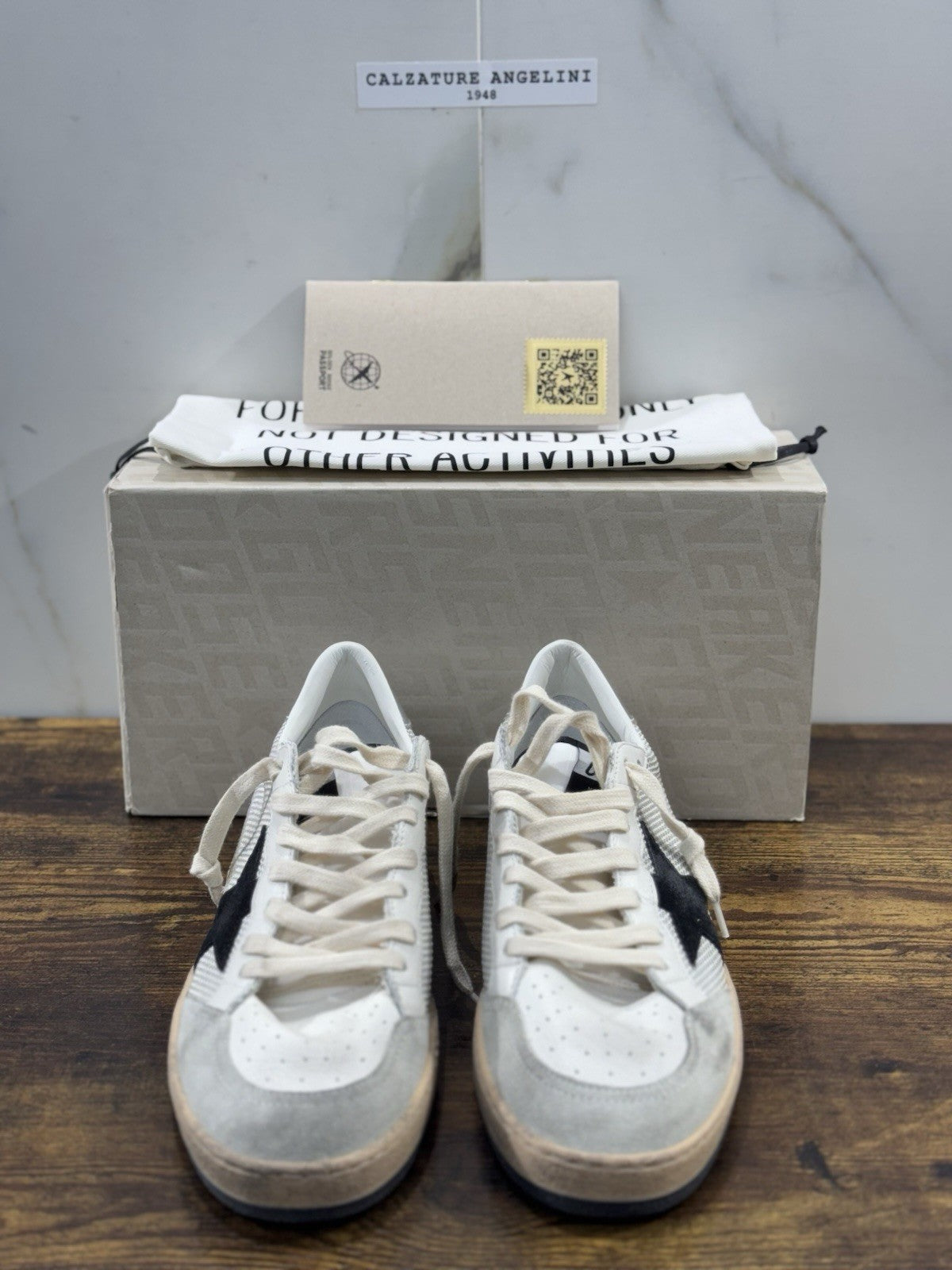 Golden Goose Ball Star Sneaker Uomo Light Silver Black Luxury  Golden Goose 40