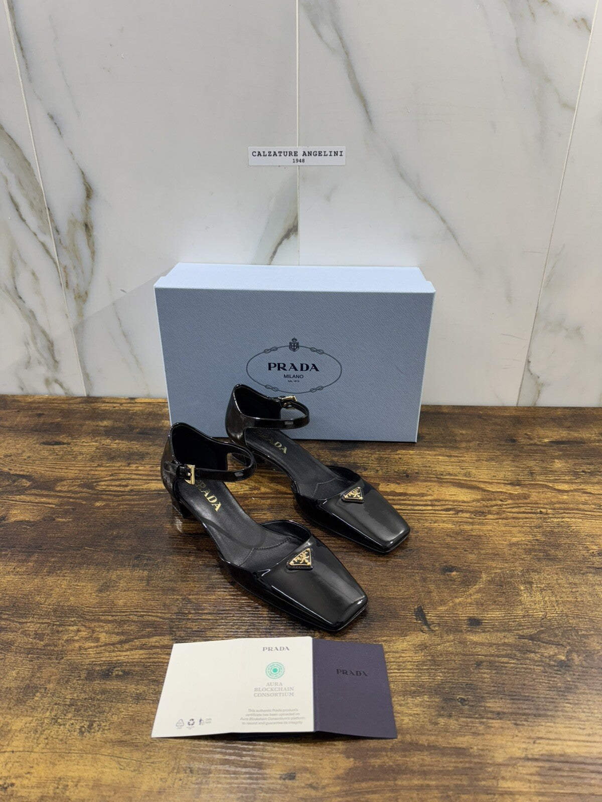 Prada Pumps In Vernice Nera Donna Luxury Woman Prada Shoe 38.5