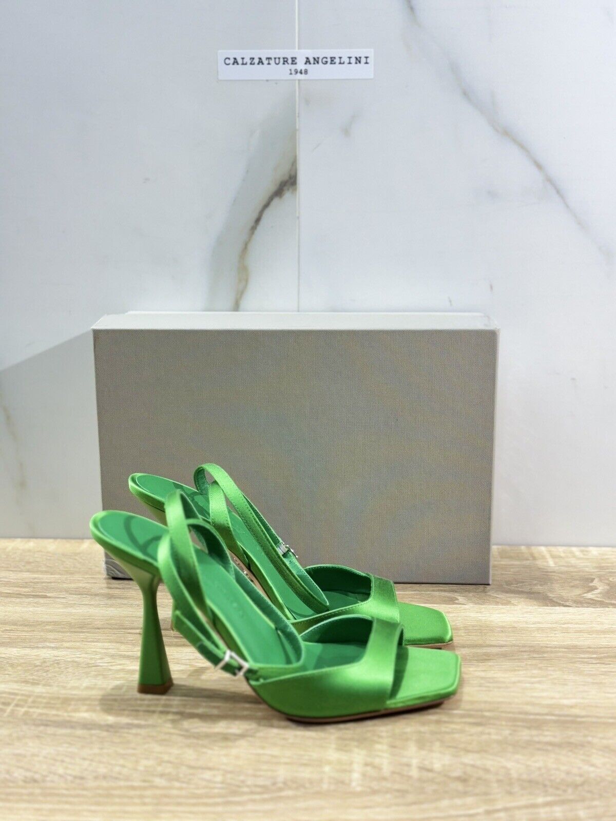 Sergio Levantesi Sandalo Donna Tania  Raso Smeraldo    Luxury Woman Sandal 37