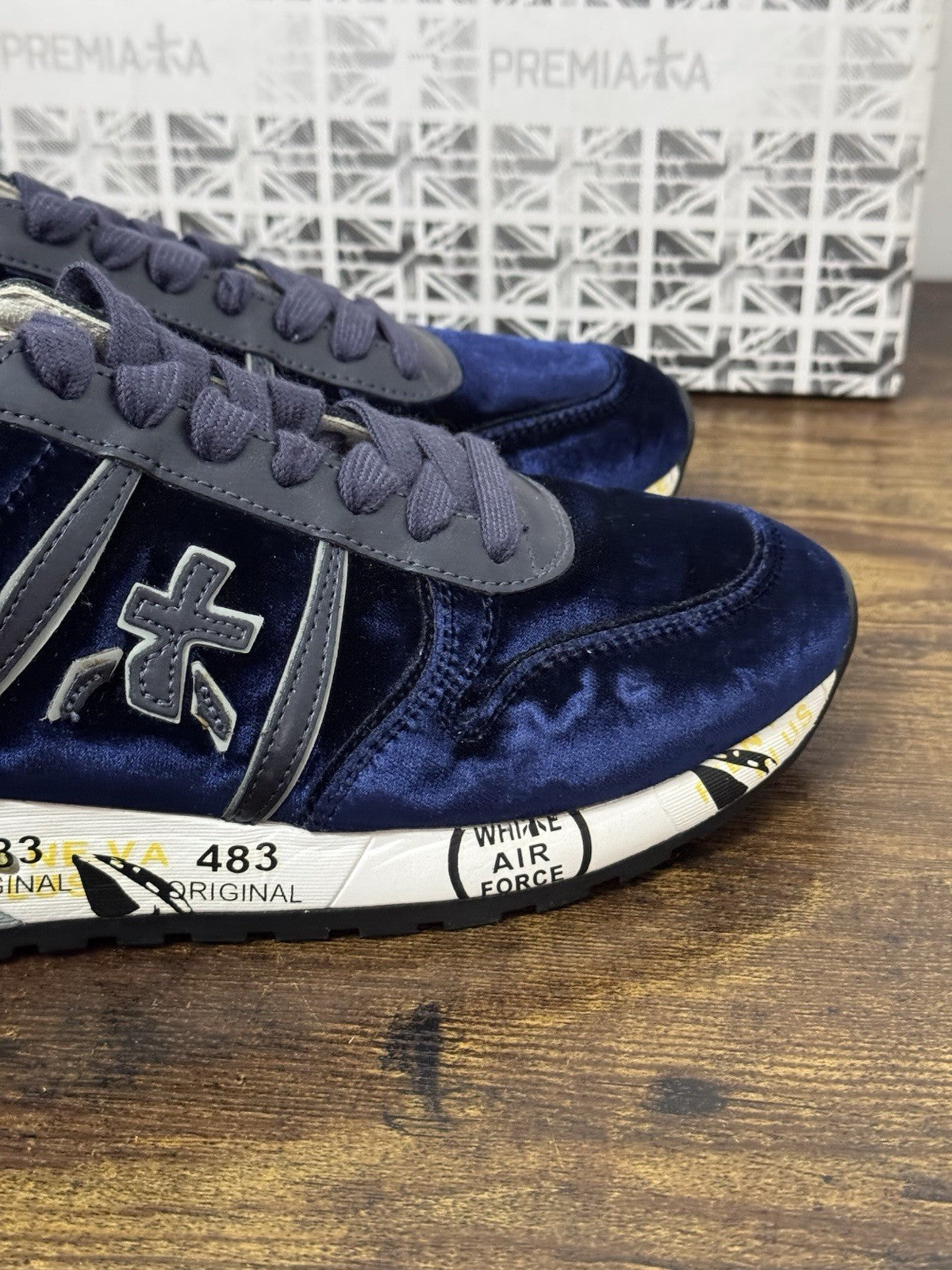 Premiata Sneaker Diane Velluto Blu Casual Premiata Scarpa Donna 37