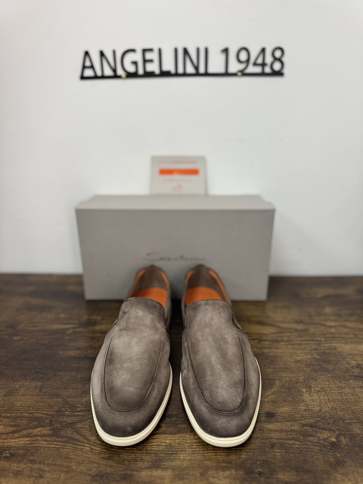 Santoni Mocassino Summer Walk Suede Brown Casual Santoni Uomo 42.5
